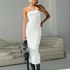 Princess Polly Strapless White Dress